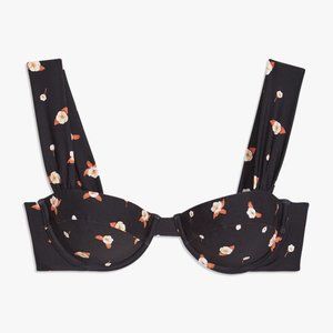 WeWoreWhat black floral bikini set